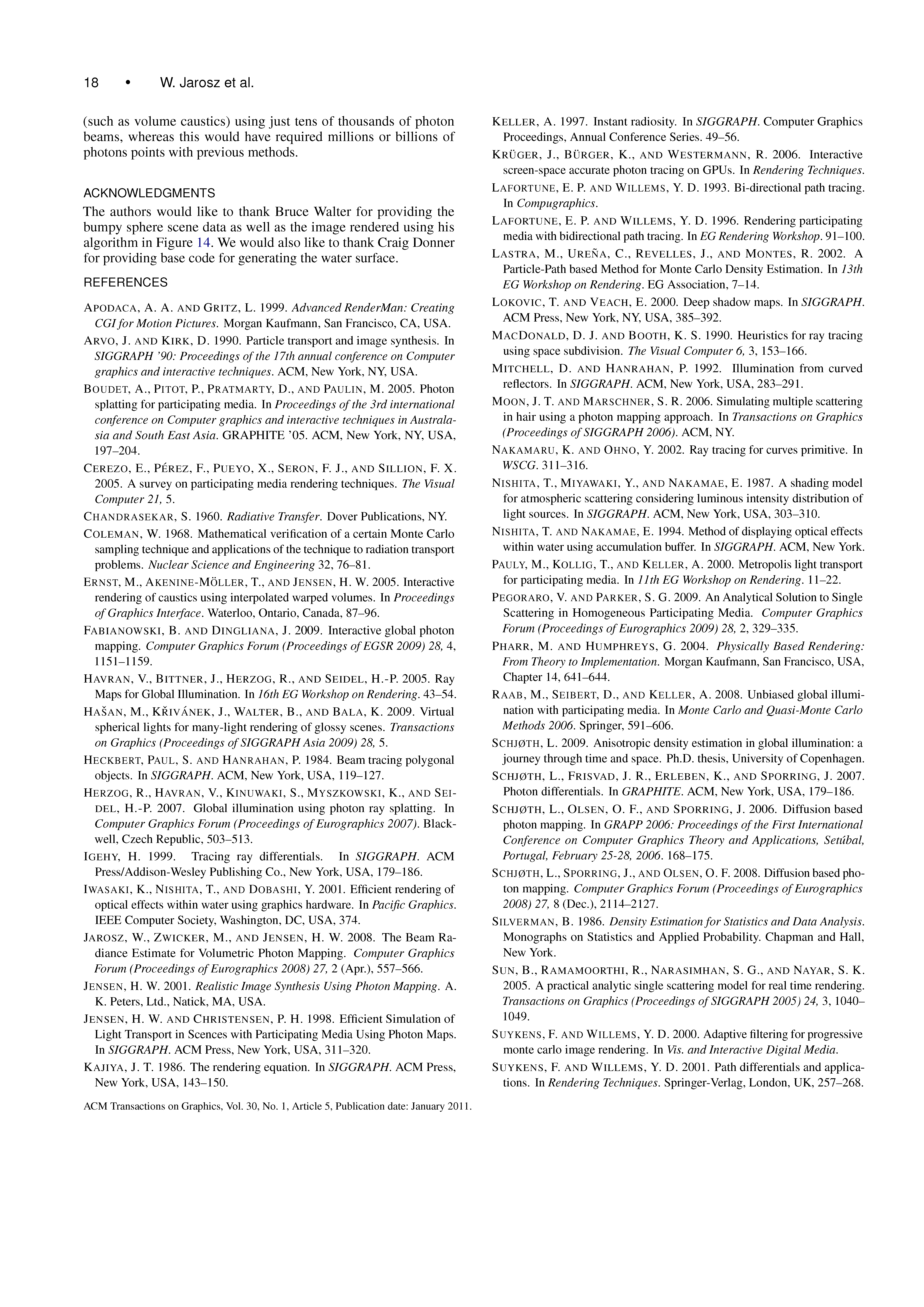 A Comprehensive Theory of Volumetric Radiance Estimation Using Photon Points and Beams Page 18