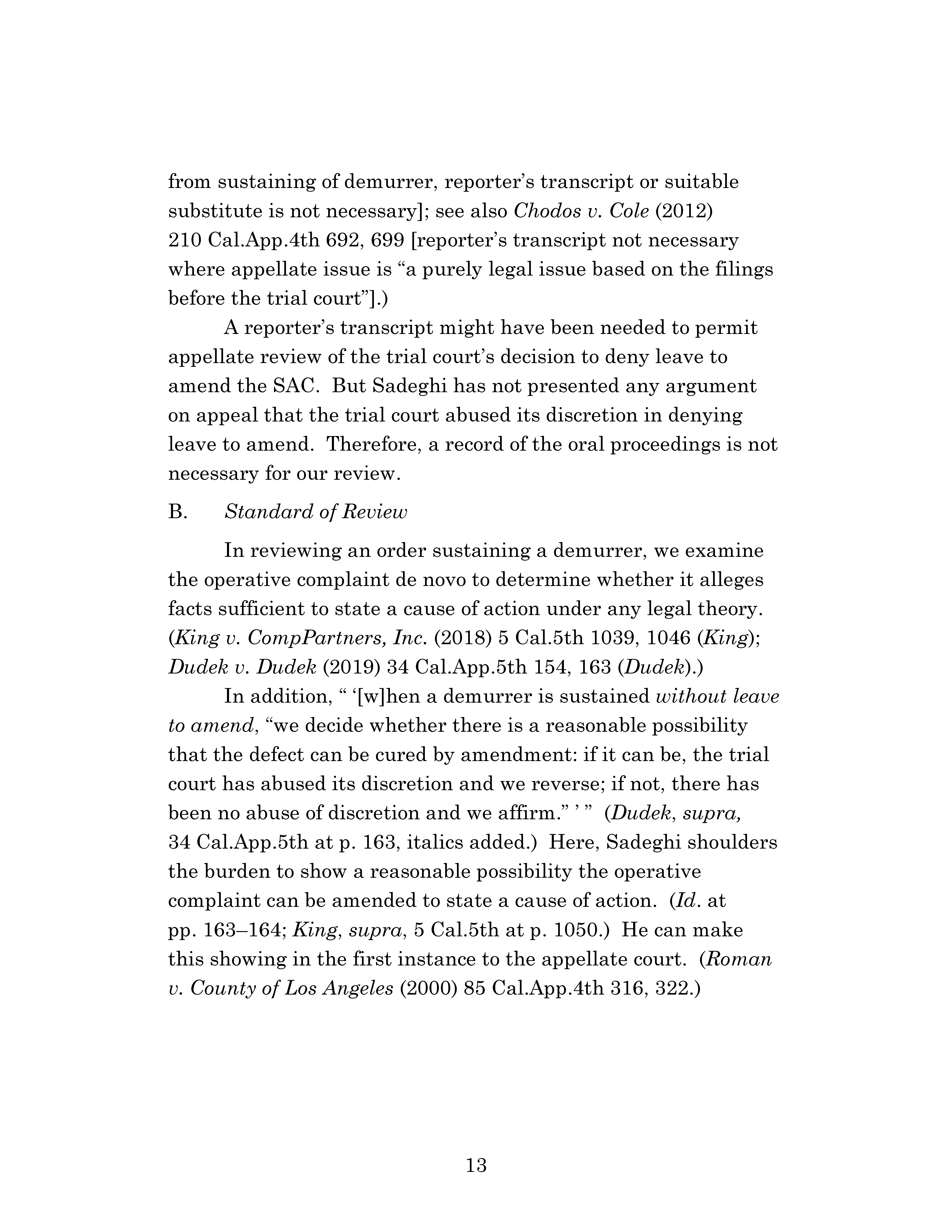 Appellate Court's Opinion Upholding Sadeghi's Claims for Battery and IIED Against Chen, Hu and Kung Page 13