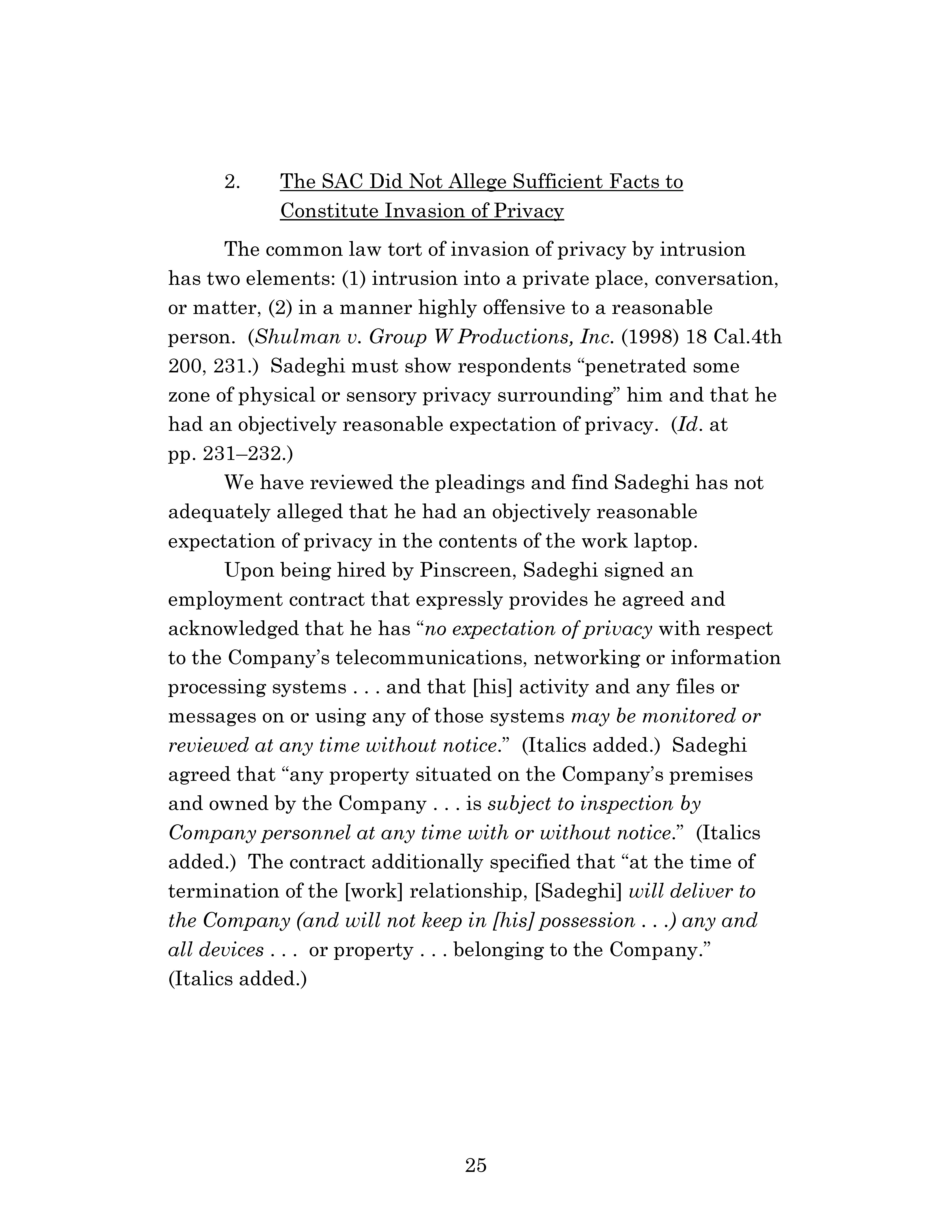 Appellate Court's Opinion Upholding Sadeghi's Claims for Battery and IIED Against Chen, Hu and Kung Page 25