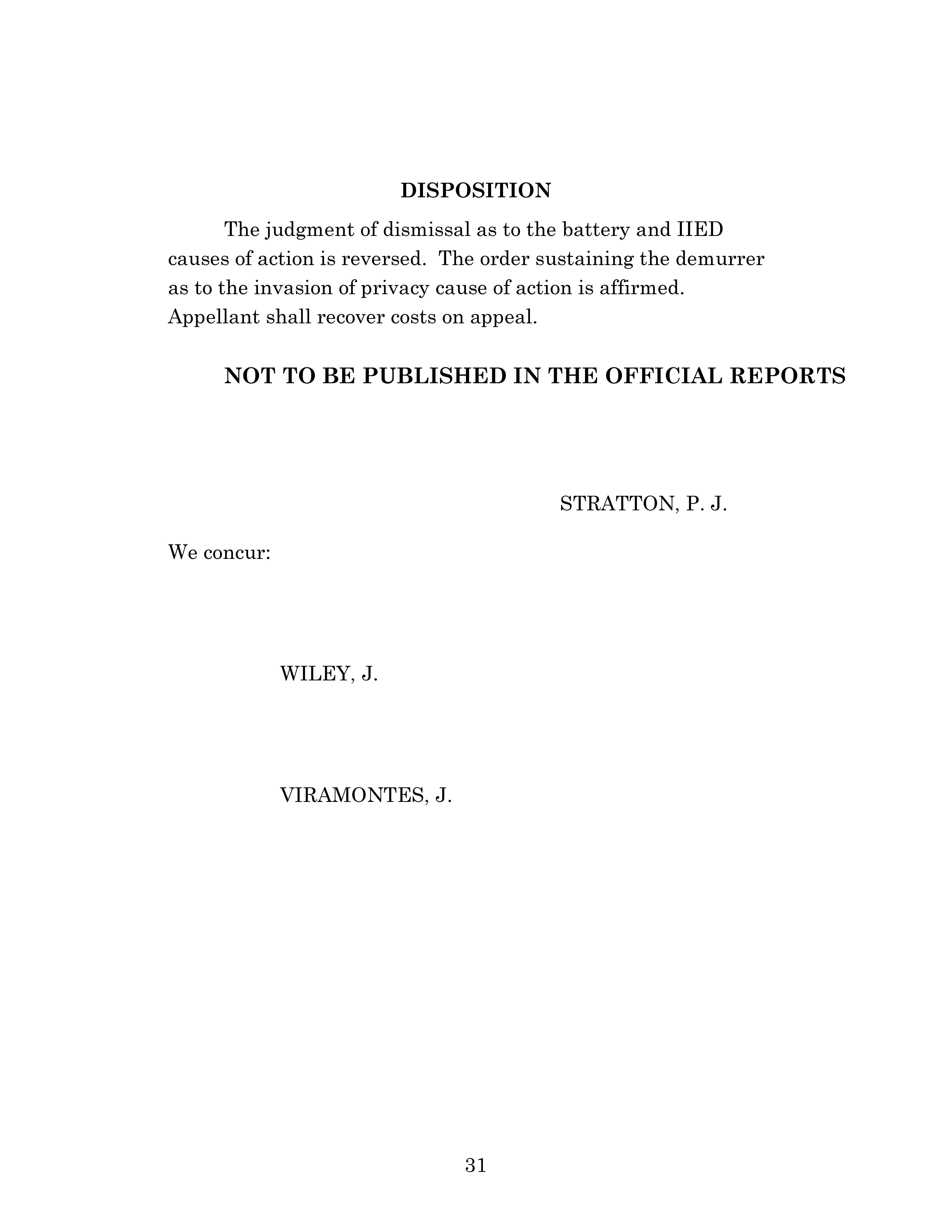 Appellate Court's Opinion Upholding Sadeghi's Claims for Battery and IIED Against Chen, Hu and Kung Page 31