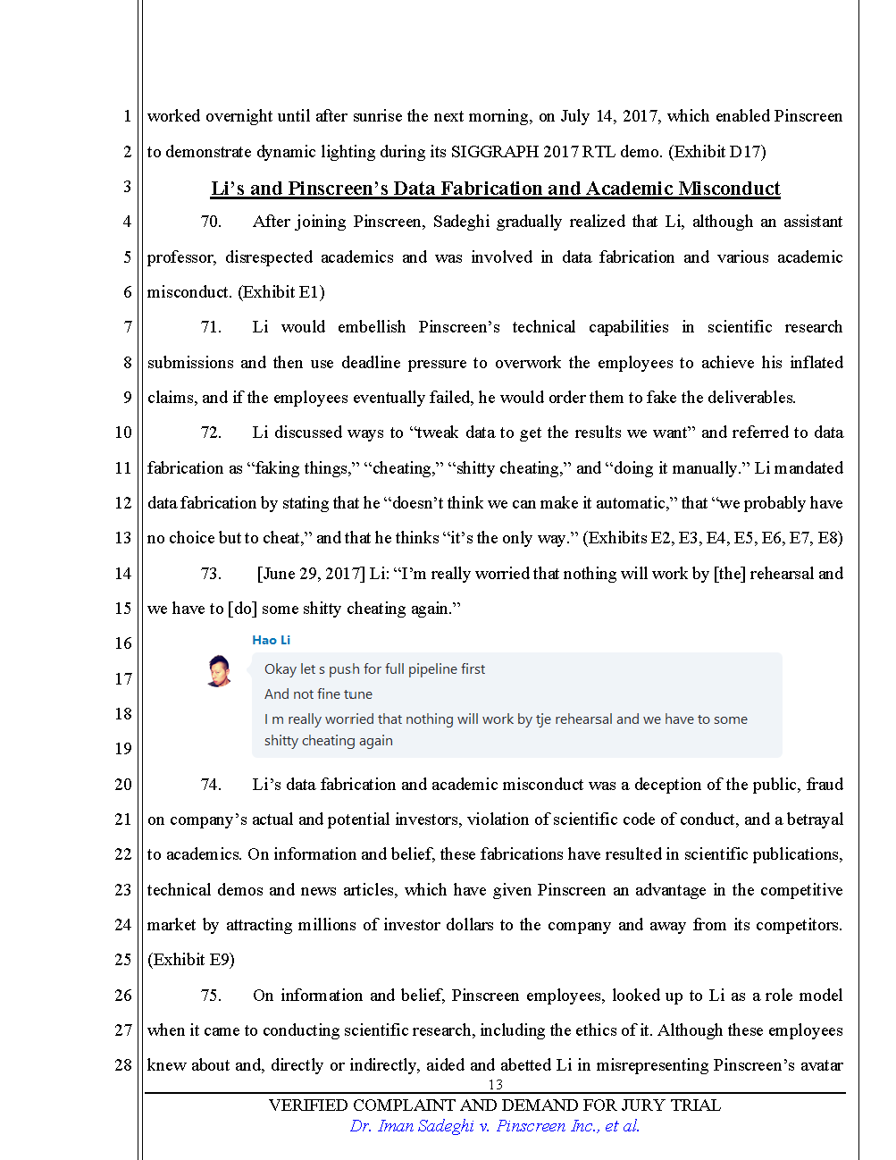 Verified Complaint Page 13