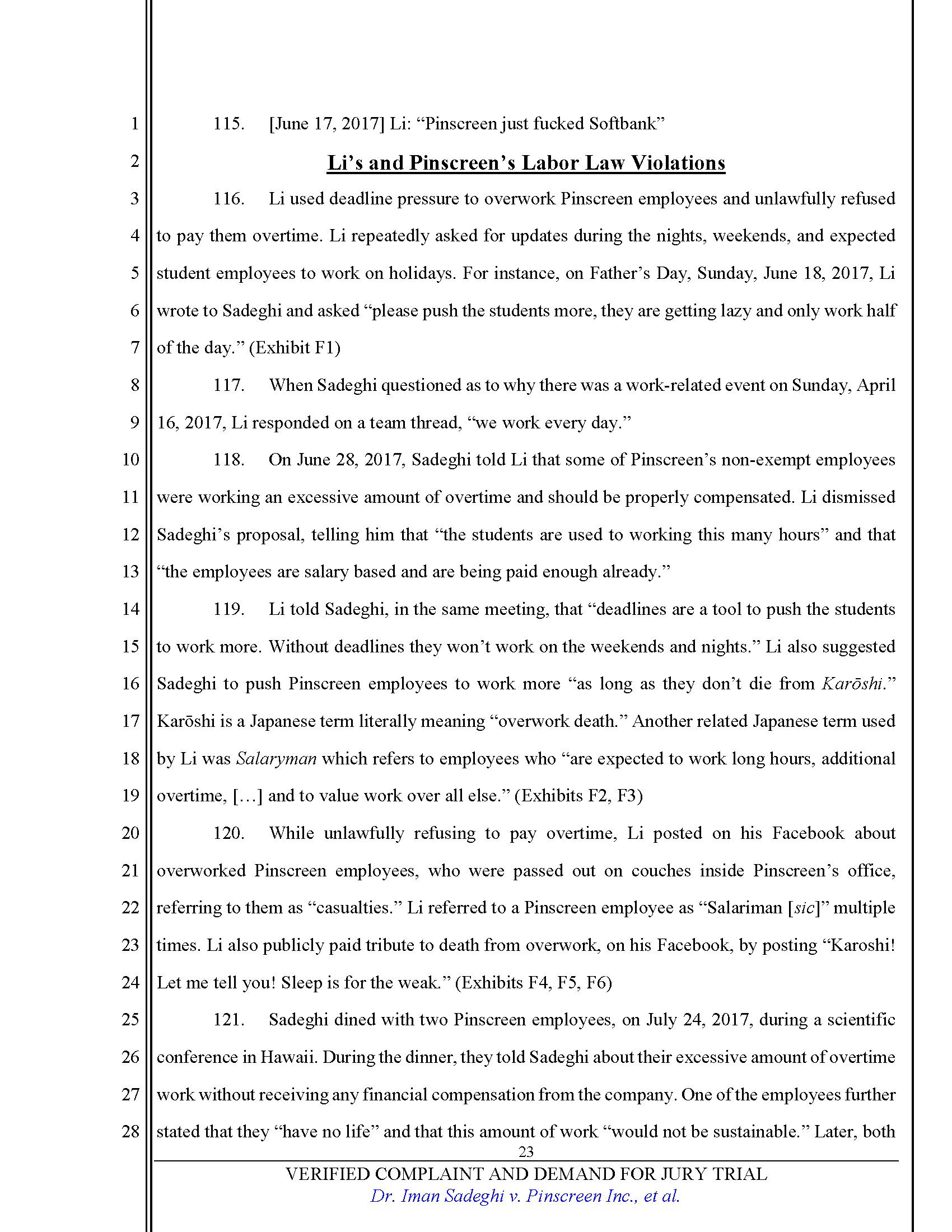 Verified Complaint Page 23