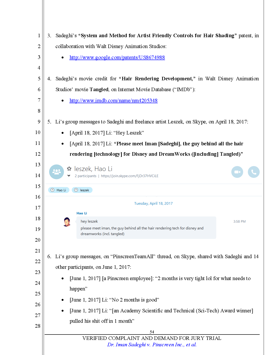 Verified Complaint Page 54