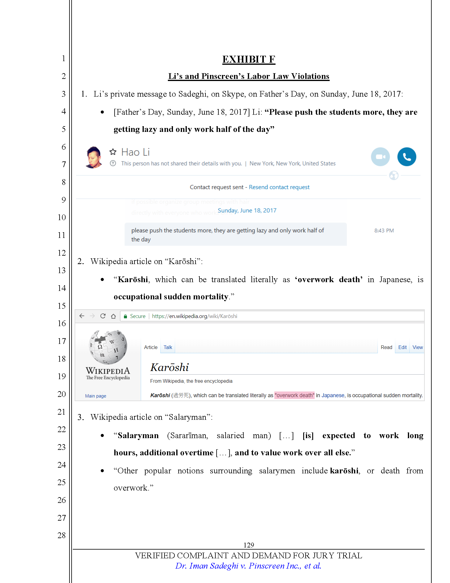 Verified Complaint Page 129