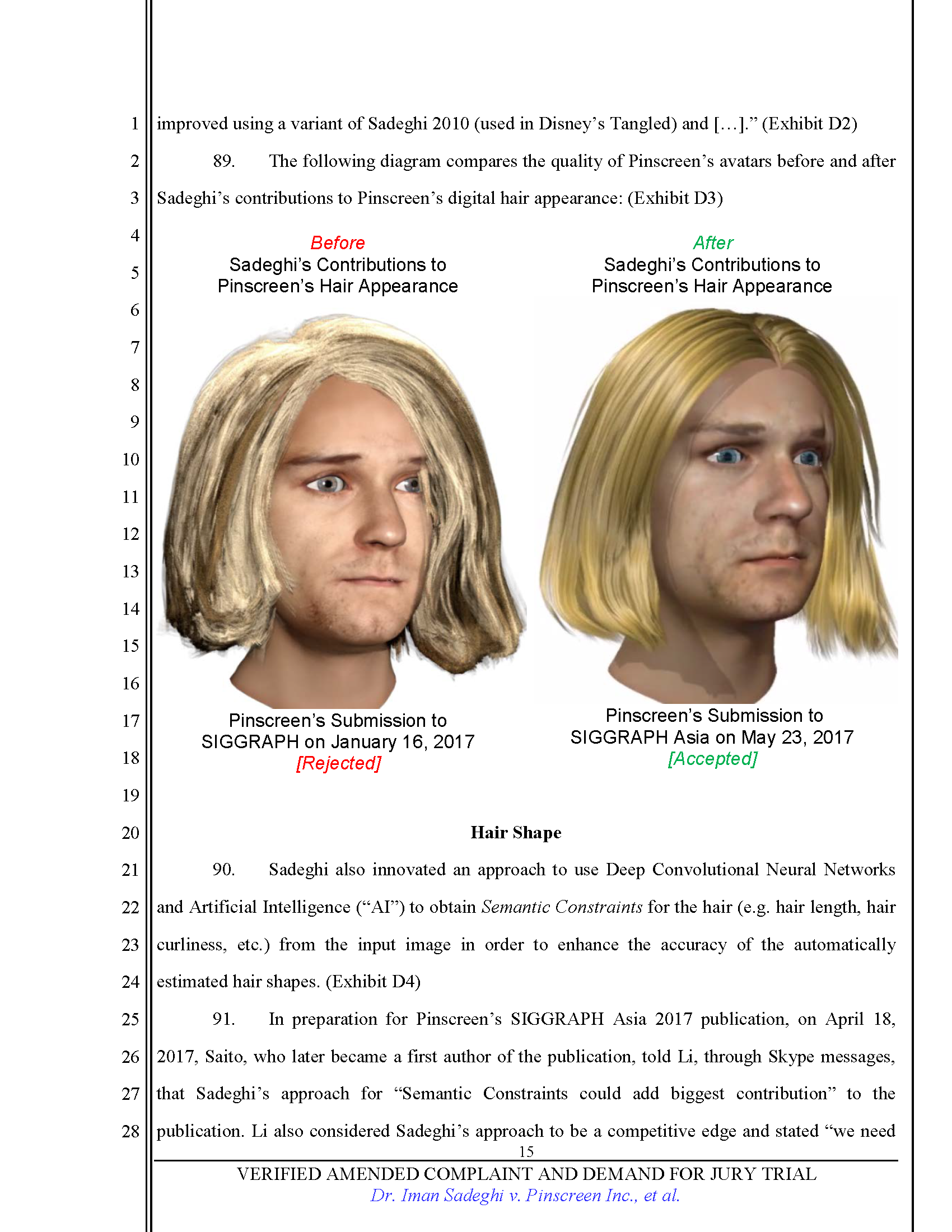 First Amended Complaint (FAC) Page 15