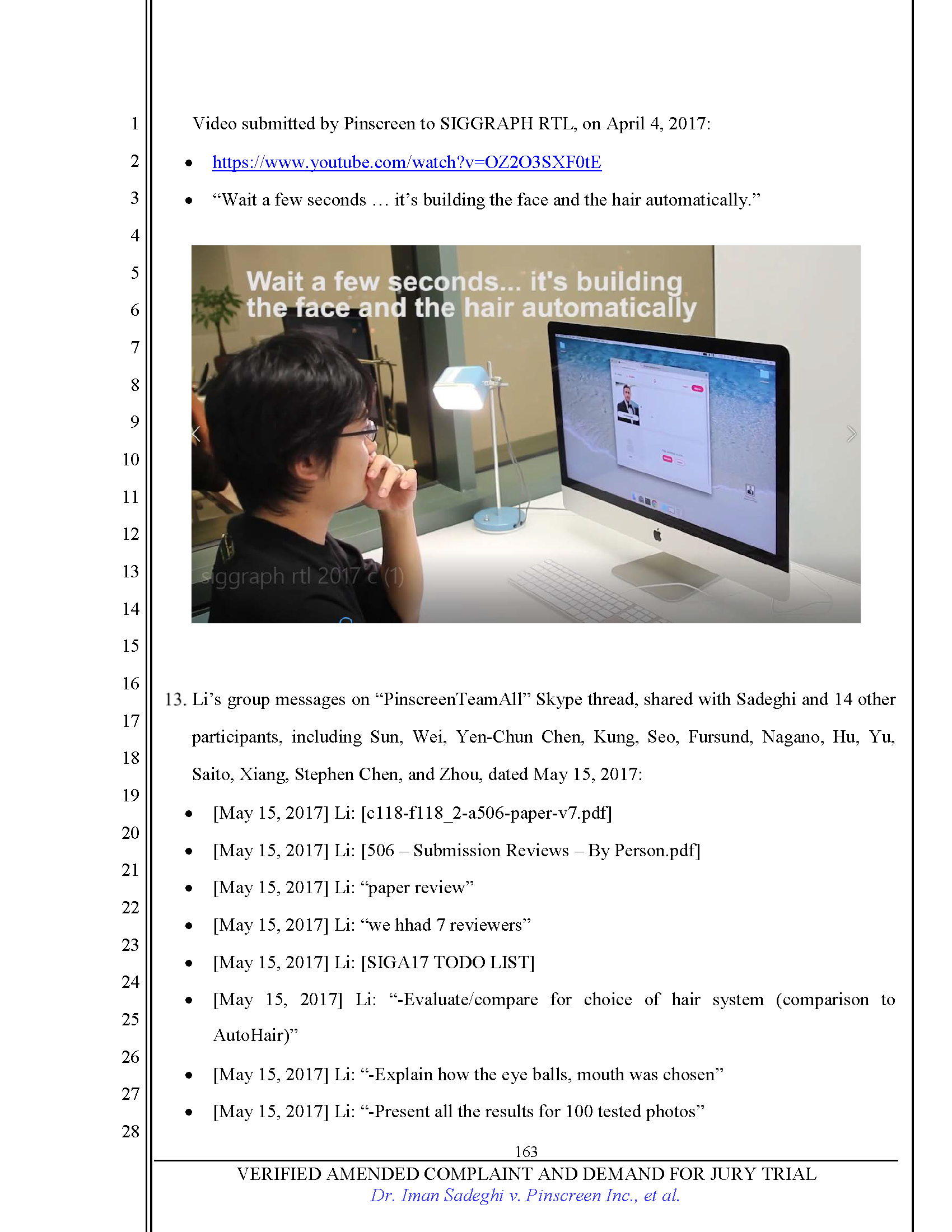 First Amended Complaint (FAC) Page 163