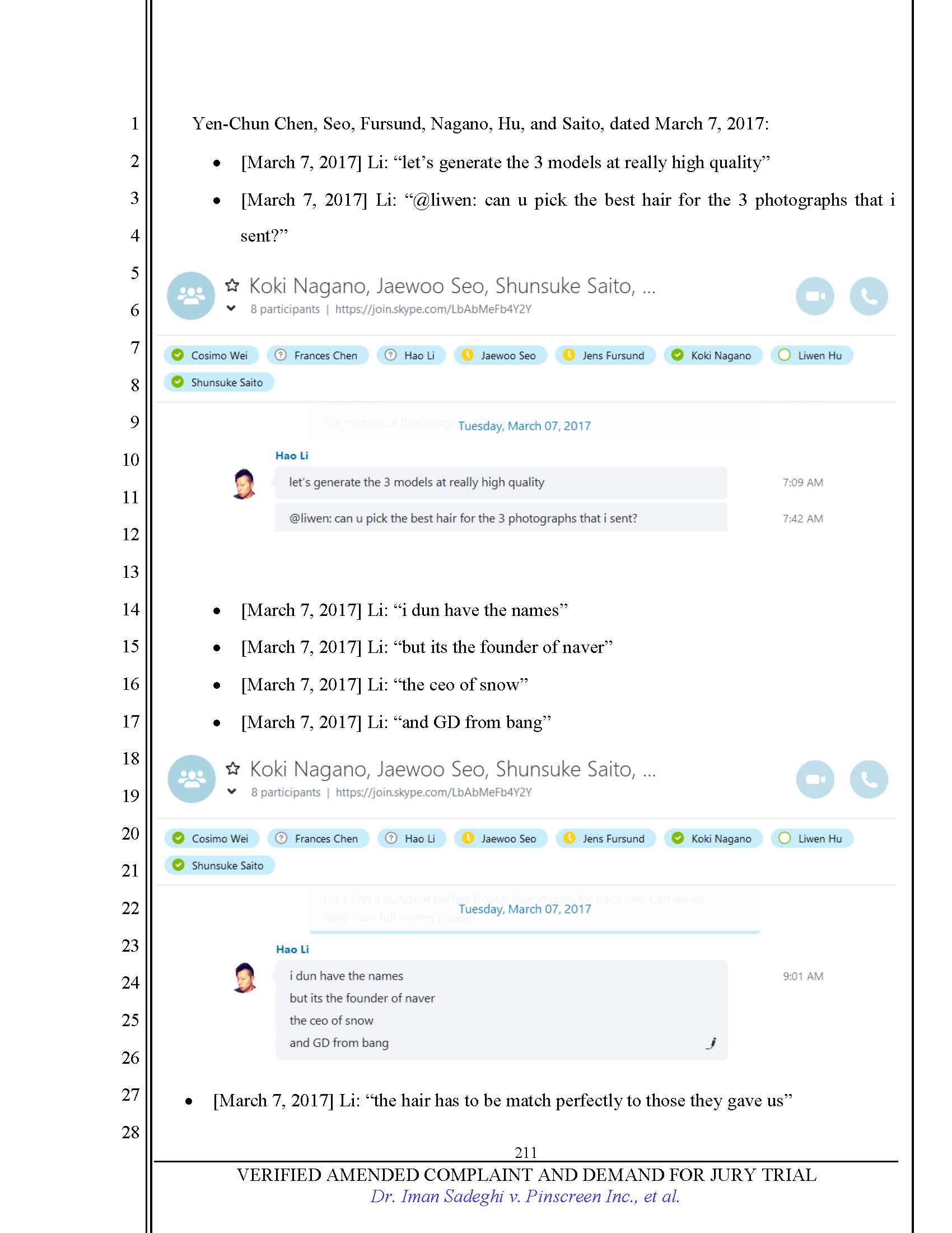 First Amended Complaint (FAC) Page 211