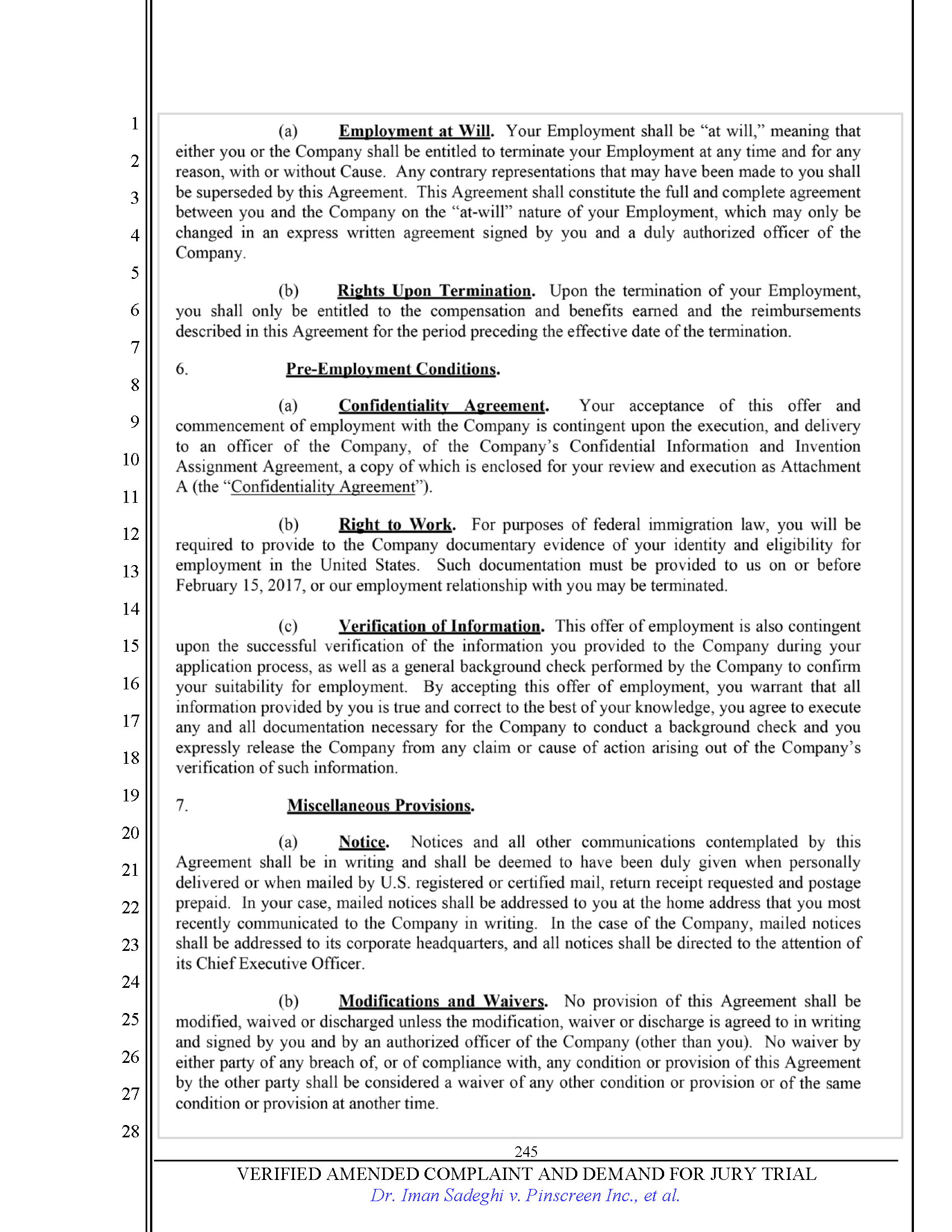 First Amended Complaint (FAC) Page 245