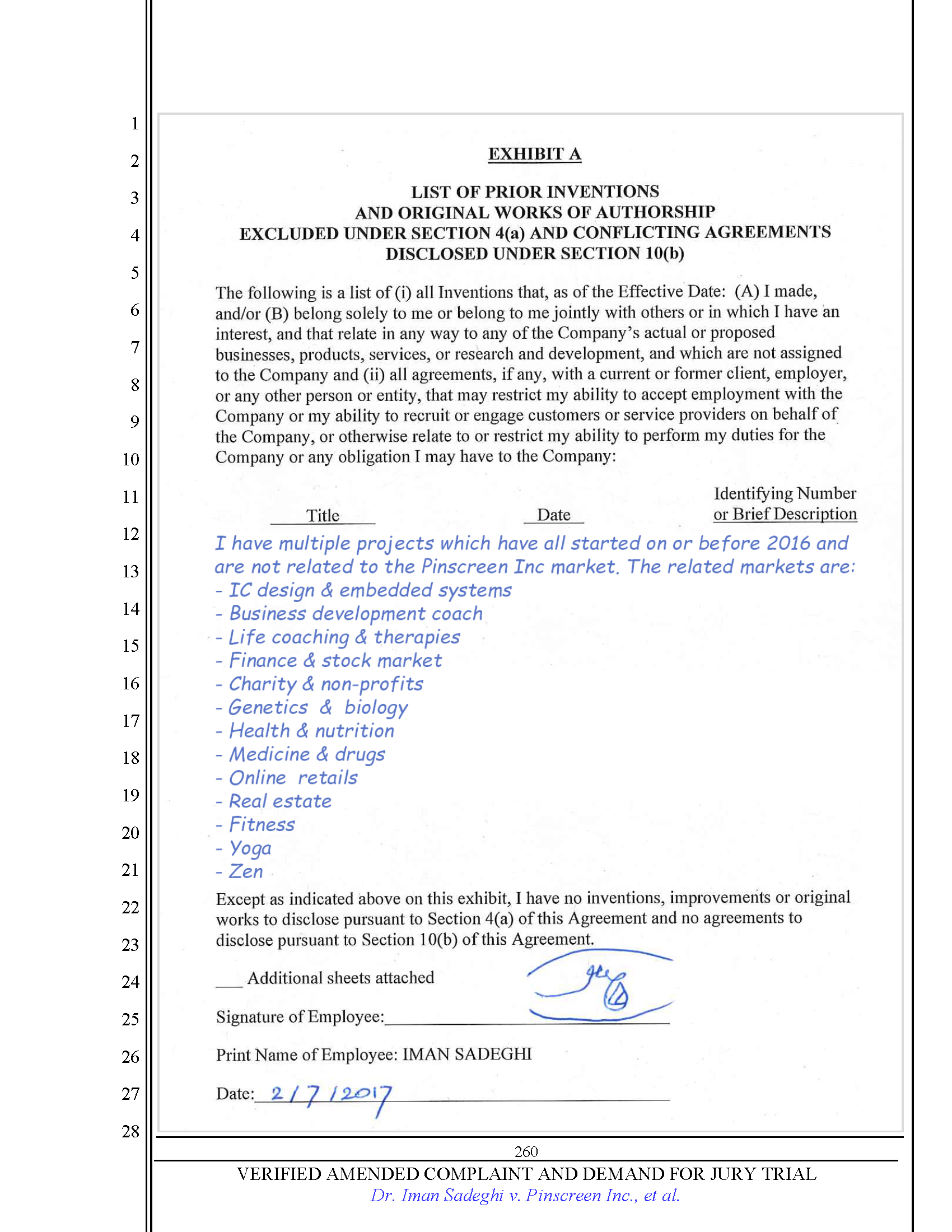 First Amended Complaint (FAC) Page 260