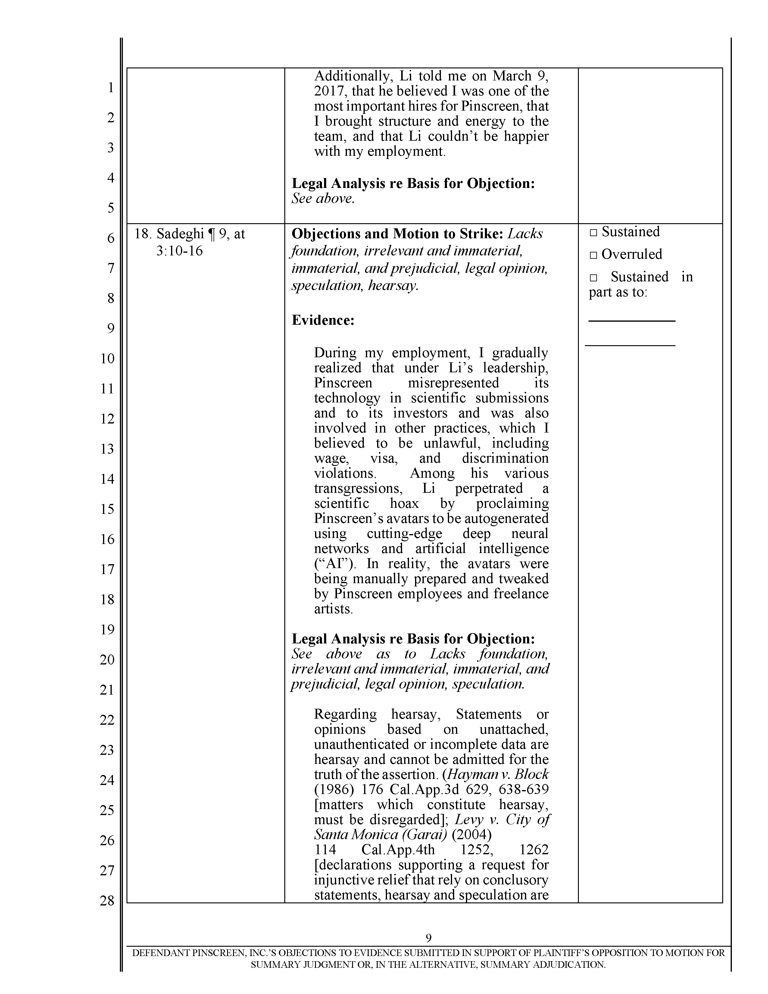 Pinscreen’s Motion to Seal USC’s Investigation of Hao Li’s Scientific Misconduct Page 16