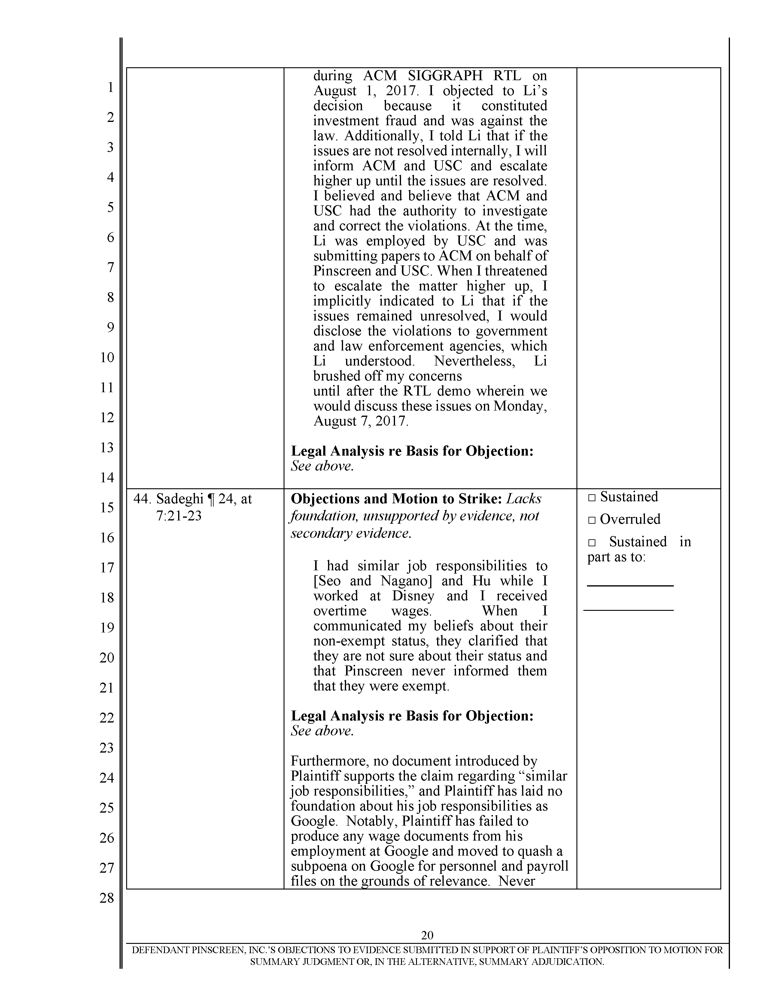 Pinscreen’s Motion to Seal USC’s Investigation of Hao Li’s Scientific Misconduct Page 27