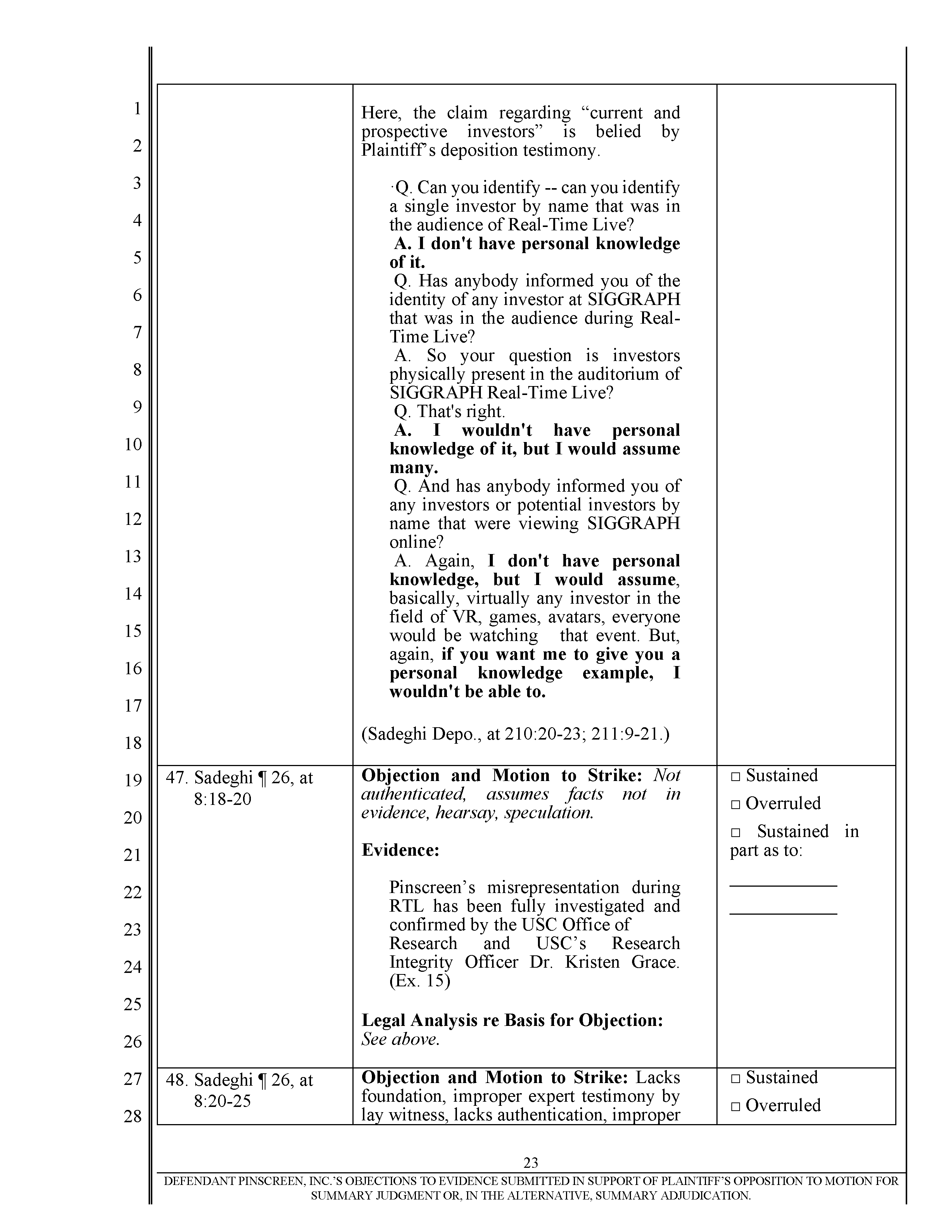 Pinscreen’s Motion to Seal USC’s Investigation of Hao Li’s Scientific Misconduct Page 30