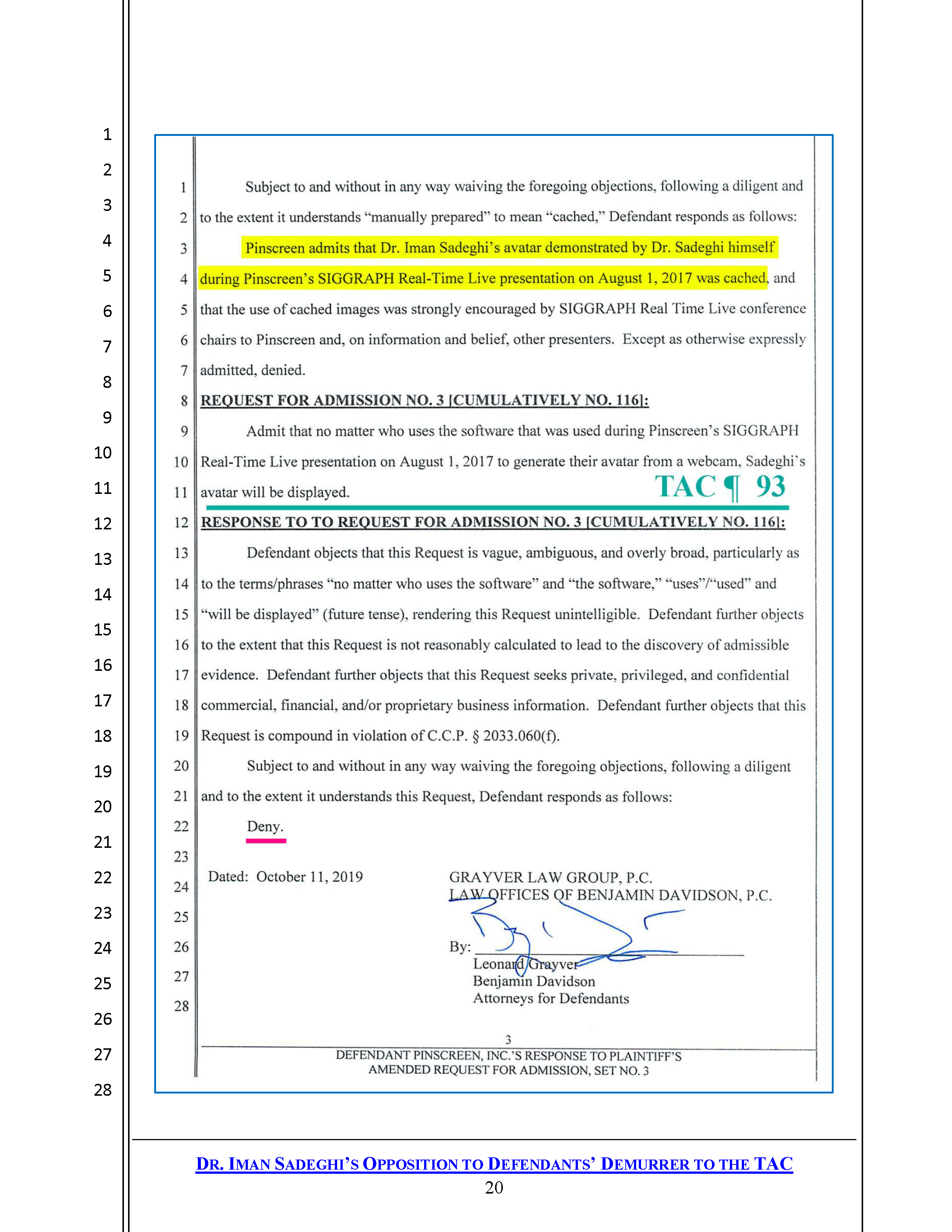 USC's Confirmation of Hao Li's and Pinscreen's Public Deception at ACM SIGGRAPH RTL 2017 Page 5